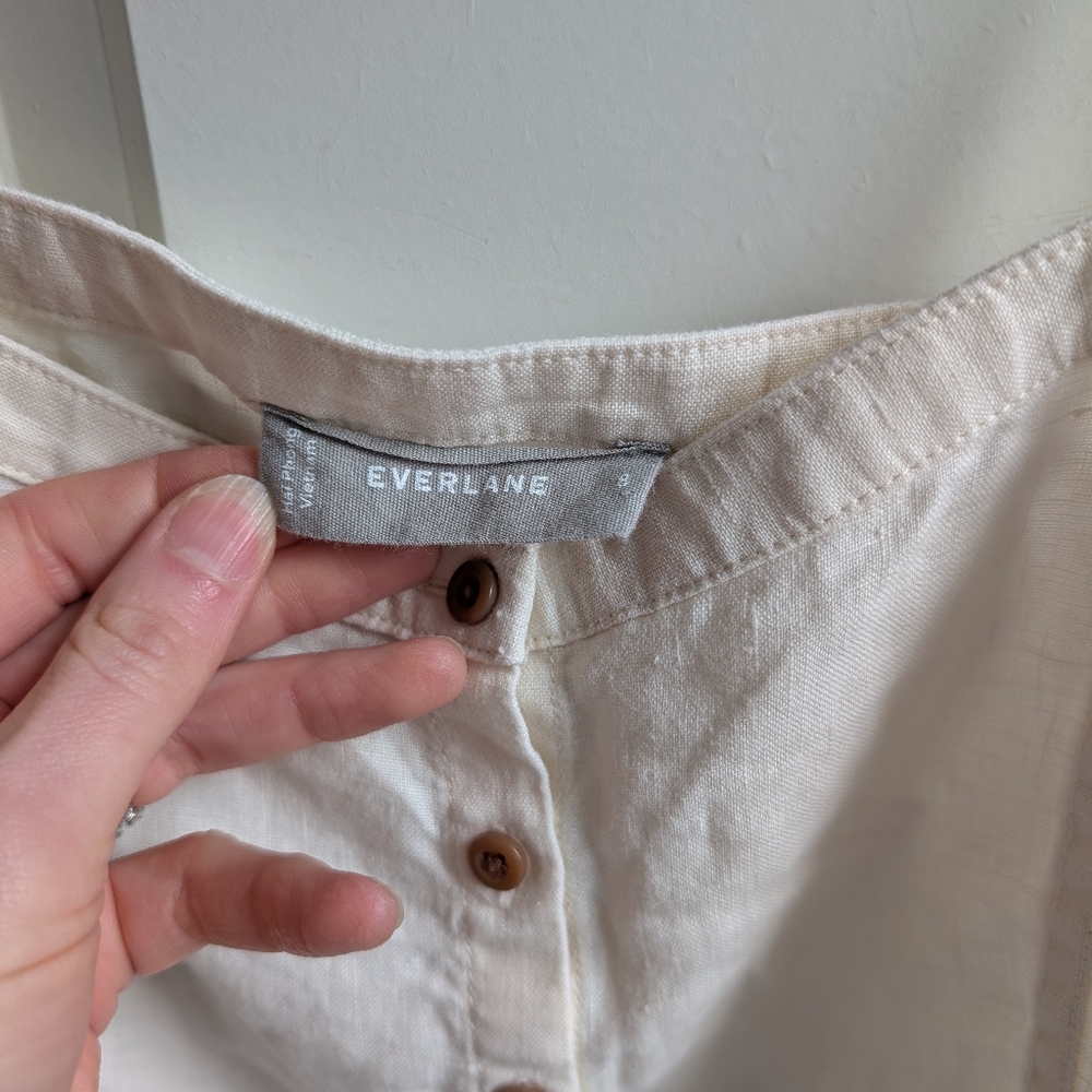 Everlane The Linen Picnic Top - Picture 3 of 7